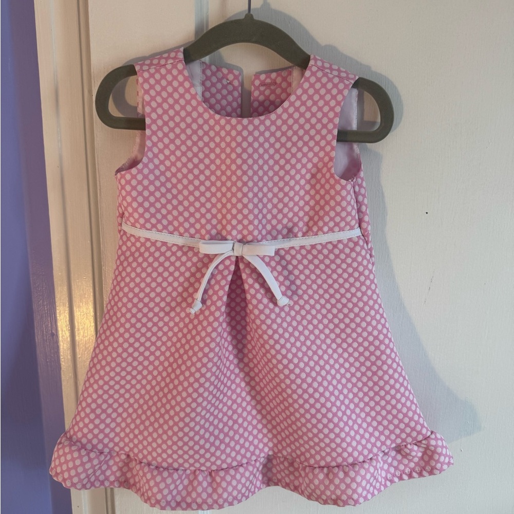 Bonnie Baby Pink Polka Dot Dress 9-12 months